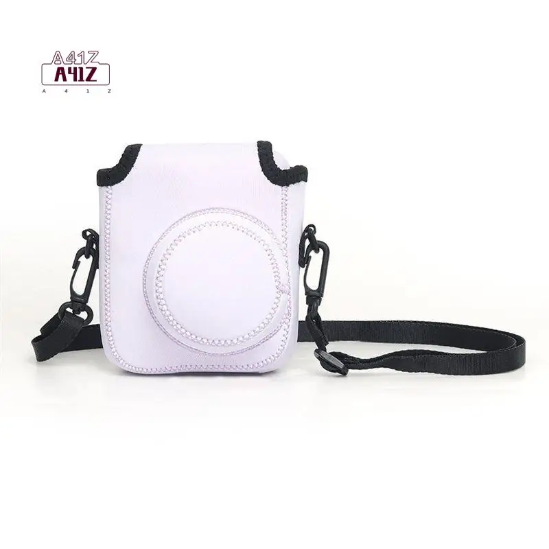 A41Z-Soft Camera Case Stylish Shoulder Bag For Instax Mini 12 Camera Storage With Shoulder Strap Easy Transportation