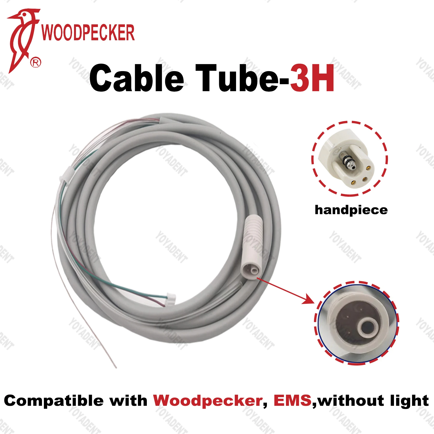 Original Woodpecker DTE Dental Ultrasonic Scaler Detachable Cable Fit Woodpecker DTE EMS NSK ACTEON SATELEC Handpiece