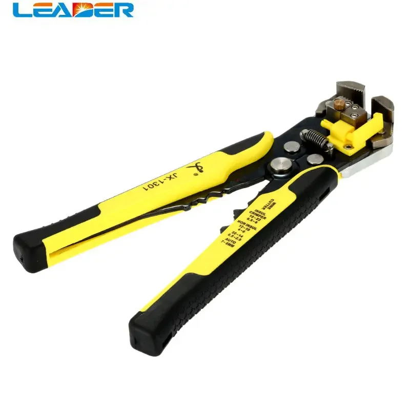 LEADER Automatic Wire Stripper, Strips 10-22 AWG Wire with Spring Loaded Handles, Comfortable Grip Annd Adjustable Wire Stop