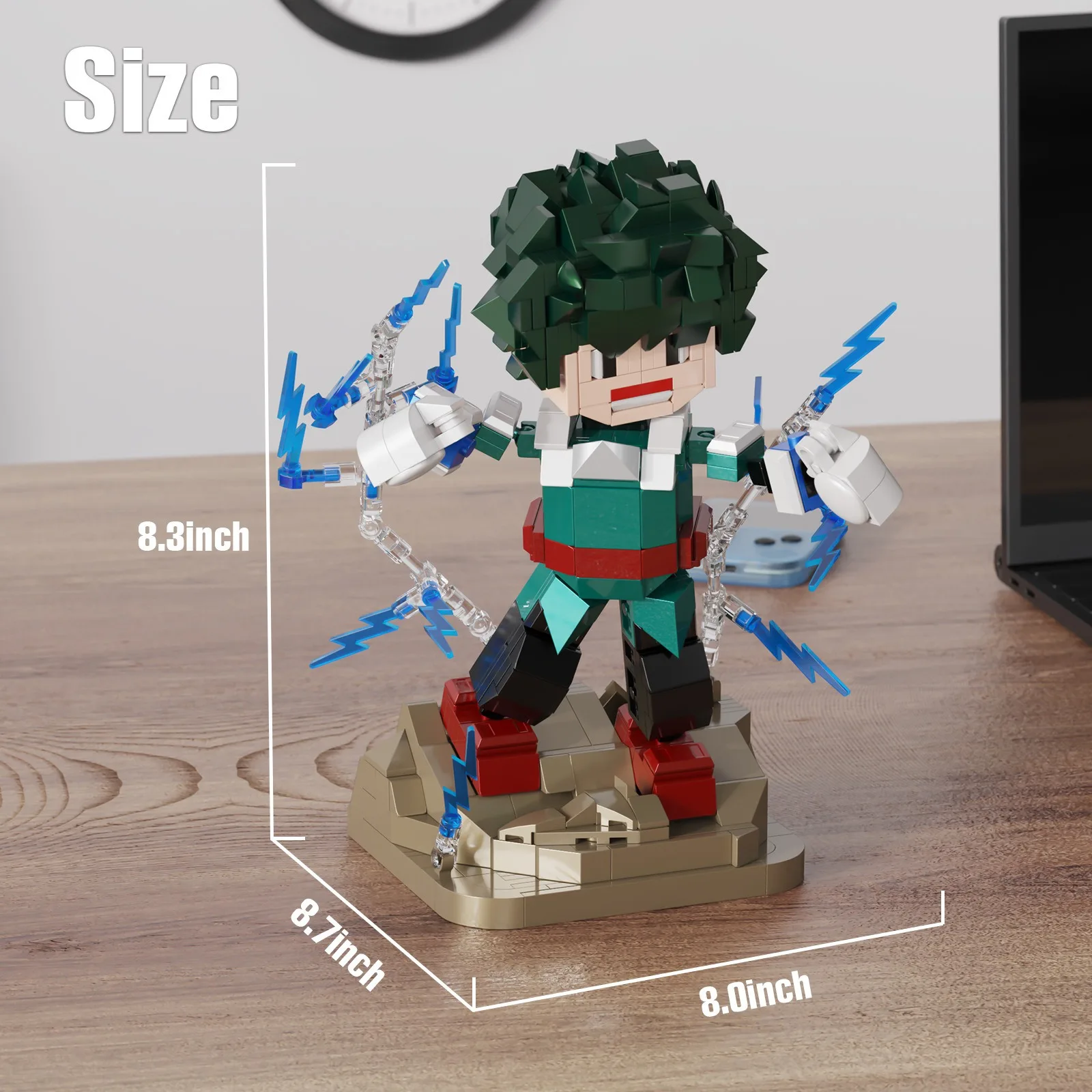 Classic Japanese Anime Heros Academias Izuku Miooriya Building Blocks Set Game Figure Model Toys Children Christmas Gifts