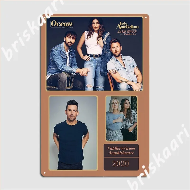 Oh My Lady Sing Antebellum Metal Sign Mural Painting Pub Garage Customize Wall Cave Tin Sign Poster