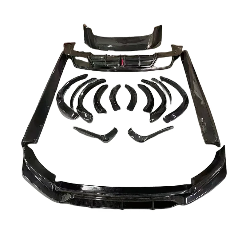 

Real Carbon Front Lip Rear Diffuser Side Skirt and Spoiler for the New Porsche Cayenne 9Y0 9YA Body Kit