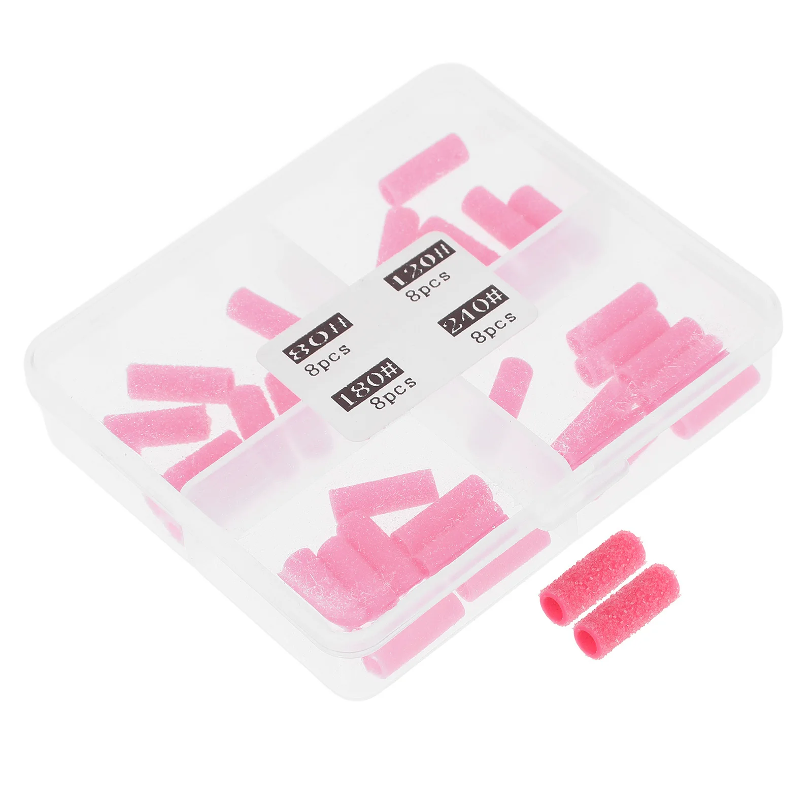 32Pcs Sanding Bands Set Professional Fine Grit Nail Art Grinding Polishing Rings for Manicure Gel Removal Portable Lightweight