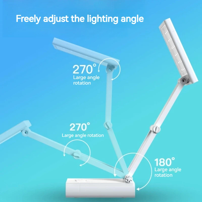 Led لمبة مكتب طوي مصباح طاولة صغير USB قابلة للشحن Led مصباح المحمولة حماية العين القراءة الخفيفة للدراسة والمكتب