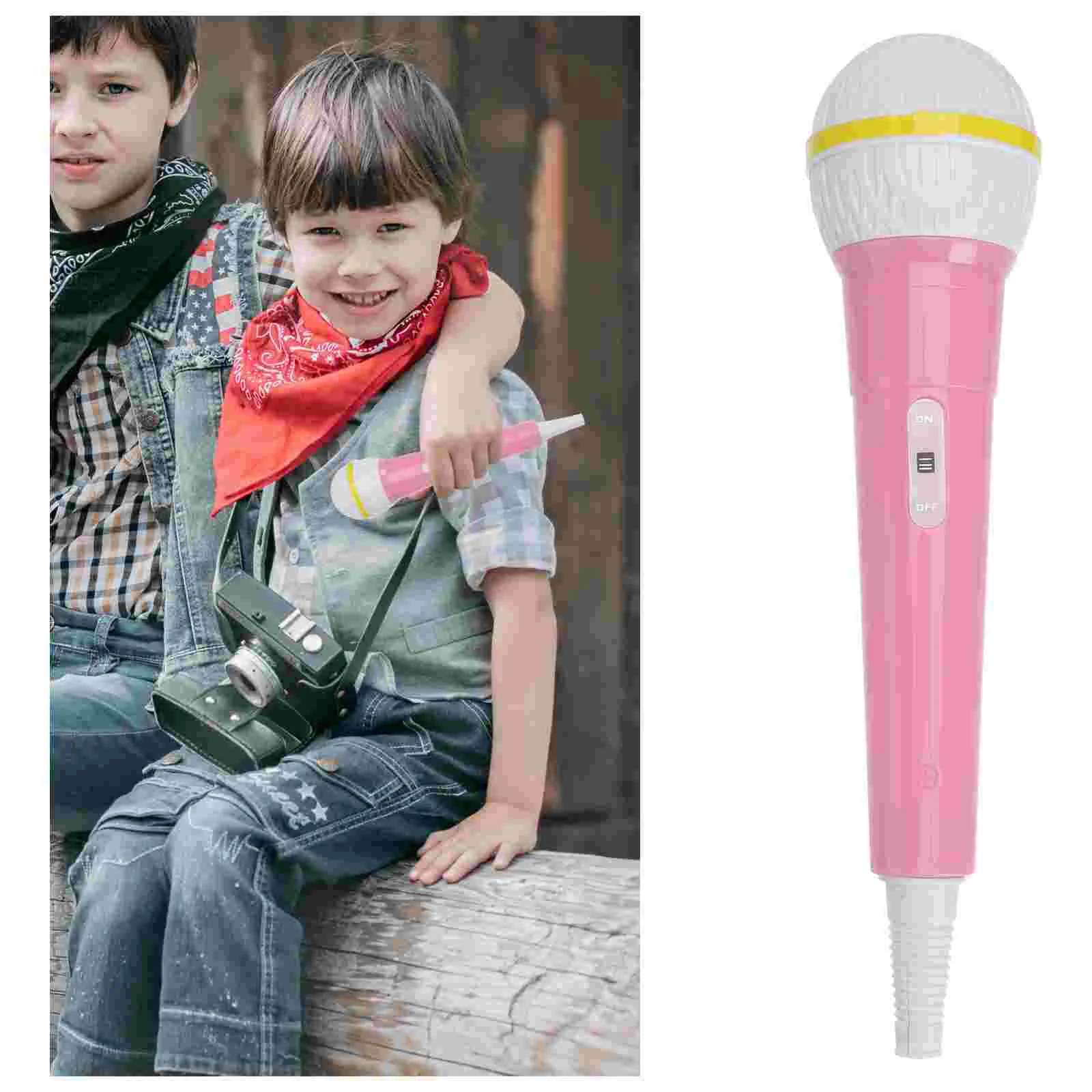 Children Microphone Toy Party Performance Music Model Musical Prop Pink