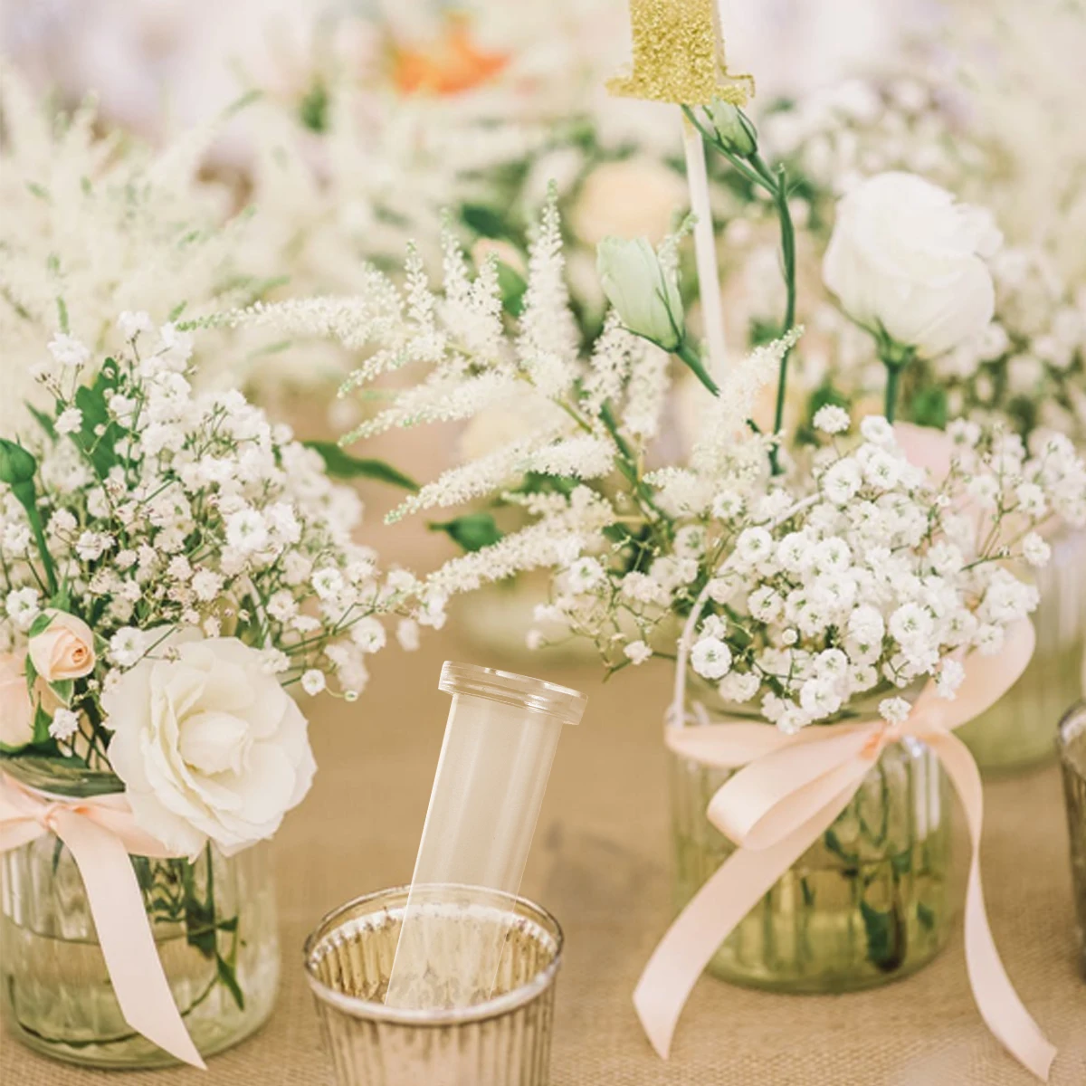 

50 шт. тюбики, тюбик для питания от утечек, бесплатные контейнеры, трубка для воды с цветами, экологически чистые аксессуары для сохранения флориста