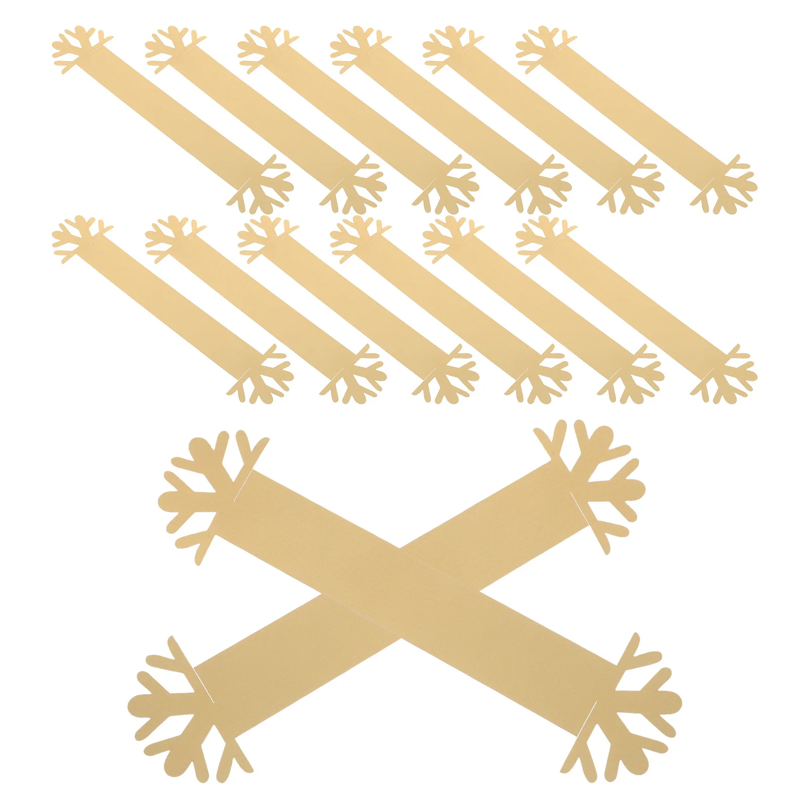 

25pcs Napkin Rings Christmas Snowflake Design Paper Serviette Holders For Wedding Party Festival Tableware Decoration Accessory