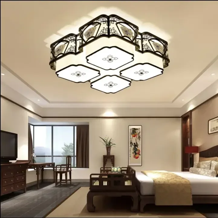 

New Chinese Ceiling Lamp Chinese Style Living Room Lamp Chinese Style Bedroom Restaurant Atmospheric Household Lighting