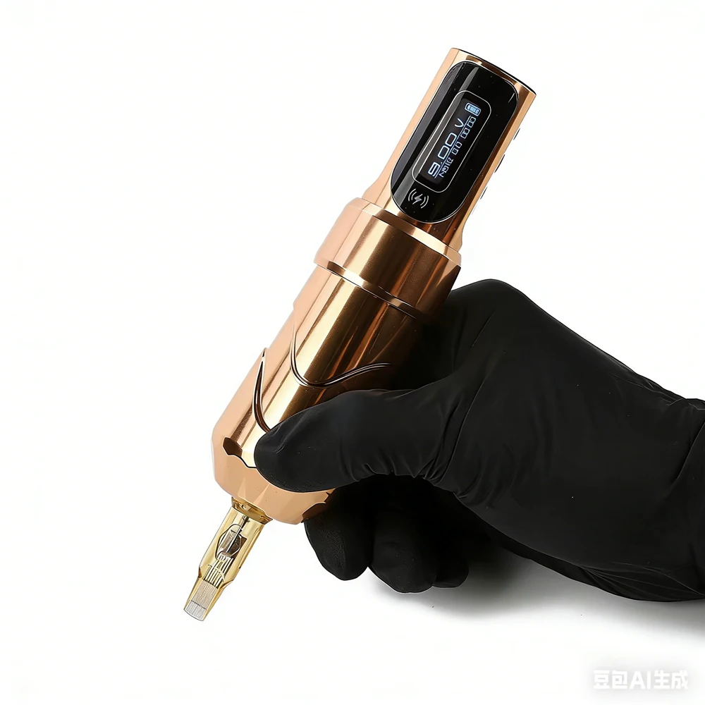 DM Flux MAX Wireless Tattoo Machine 4.0MM Stroke Coreless Brushless Motor Permanent Makeup One 2400mAh Large Capacity Battery