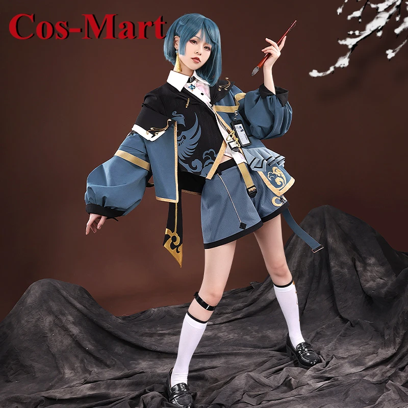 Cos-Mart Game Genshin Impact Xingqiu Cosplay Costume Fashion Sweet Daily Dress Activity Party Role Play Clothing S-XL