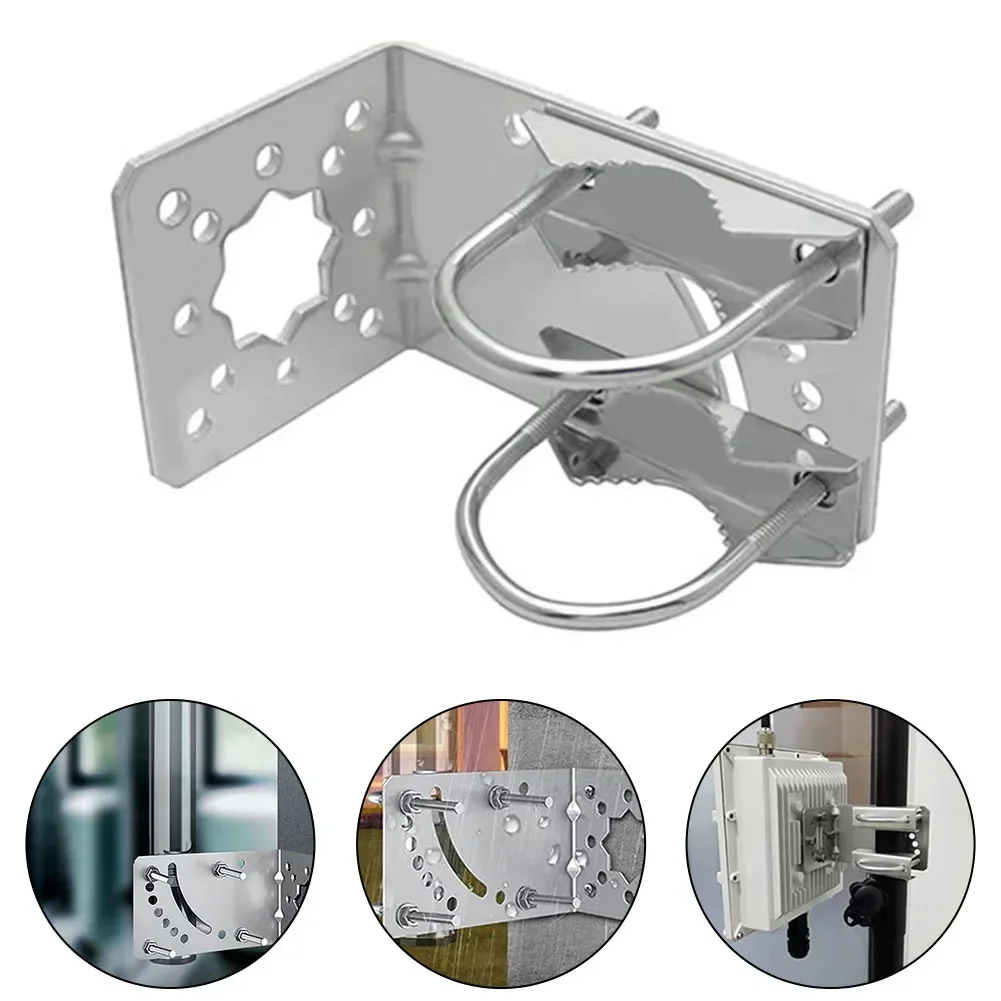 

Diverse Installation Options with This Stainless Steel Short Wall Mount Compatible with For Starlink Gen 2 Antennas