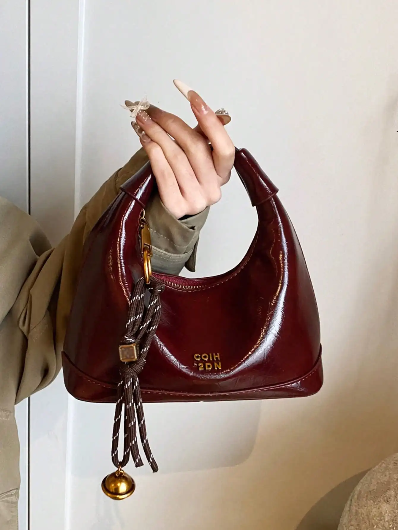 

Solid Color PU Leather Minimalist Women Tote Handbag, Versatile Style Handbag Crossbody Shoulder Bags Large Capacity Hobo Purses