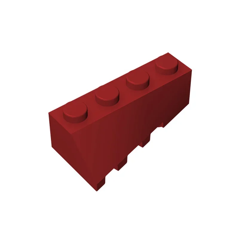 Gobricks 1 шт. MOC правый клин наклонный 4x2 кирпичи, совместимые с моделью 43720, строительные блоки, детали, подарки на день рождения для детей, игрушка «сделай сам»