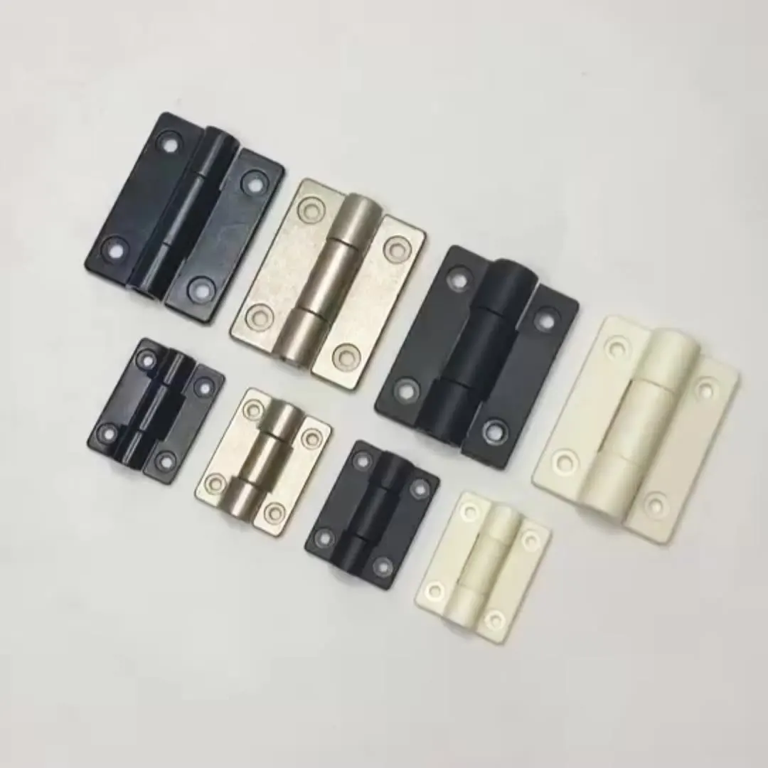 XK525 Plastic black white nylon adjustable torque small cabinet hinges mini hinge for varisized furniture hardware  10pcs