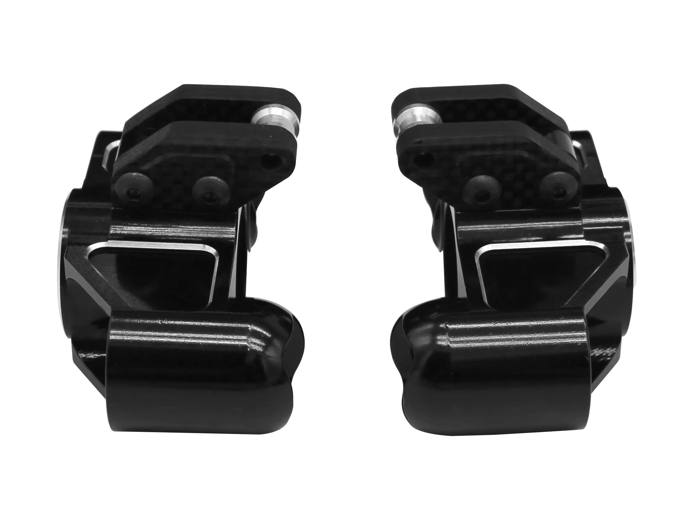 Hot Racing Aluminum Triple Bearing Support steering blocks with carbon fiber steering arms for ARRMA 1/5 Kraton 8S