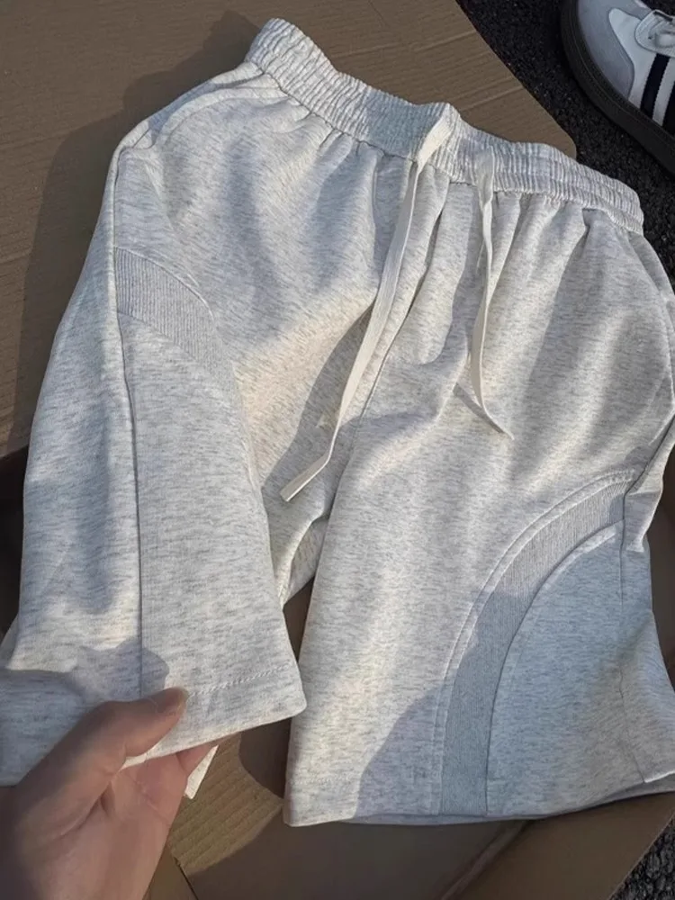 

Мужские ор-брюки с американским дизайном Decosition Qui Dry Air Layer, летние спортивные свободные прямые повседневные брюки с пятью точками