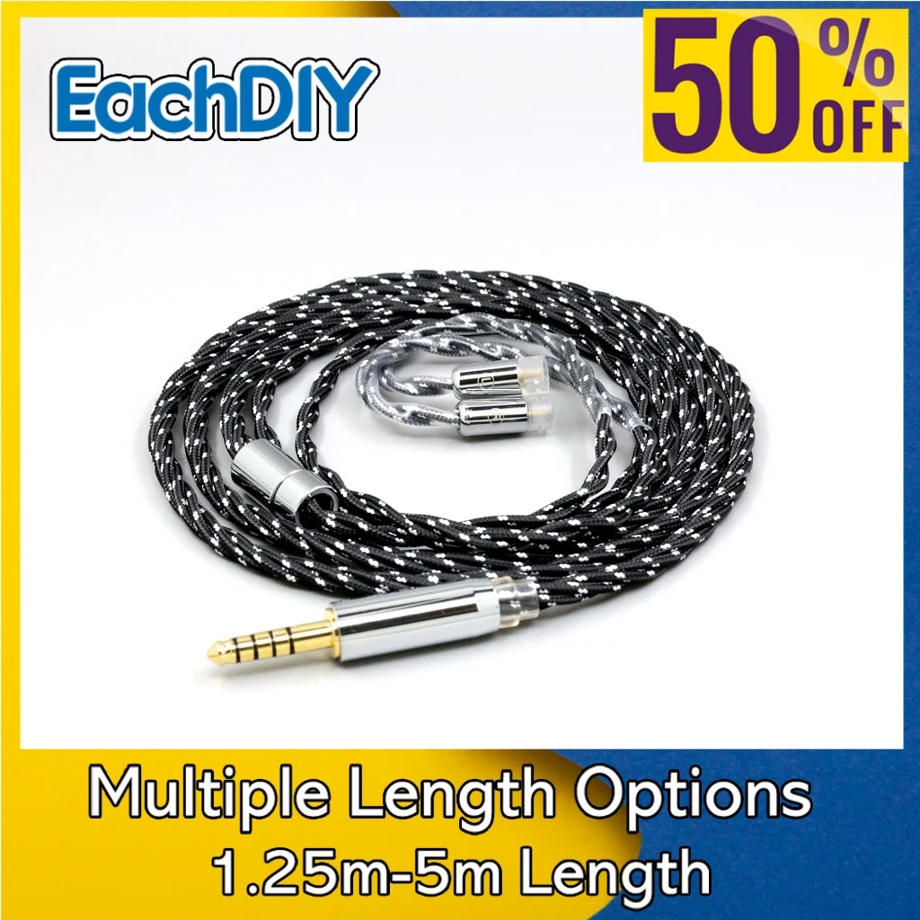 

Twisting Nylon OCC Mixed OFC Earphone Cable For Sennheiser IE80 IE8 IE80s IE8i 8745