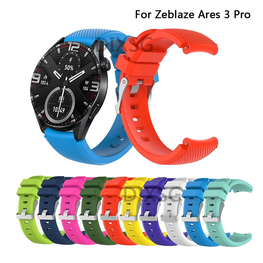 Strap For  Zeblaze Ares 3 Pro Watch Band Soft Silicone Band Belt  Bracelet For Zeblaze Ares 3 Pro