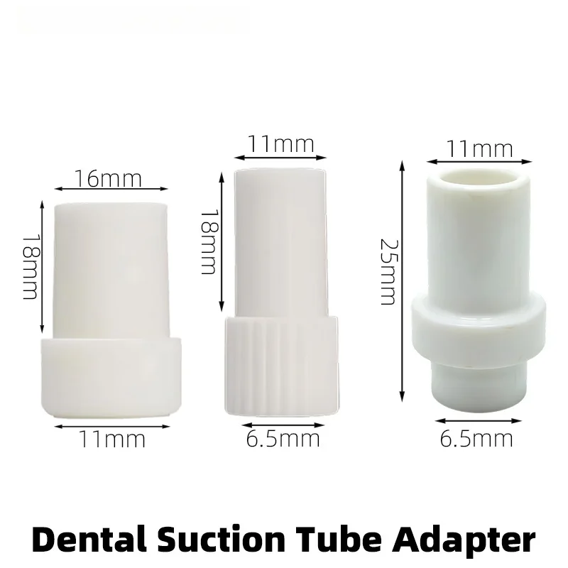 10Pcs Dentist Saliva Swivels Ejector Dental Strong to Weak Suction Adaptor Accessories Silicone Suction Adaptor Autoclavable