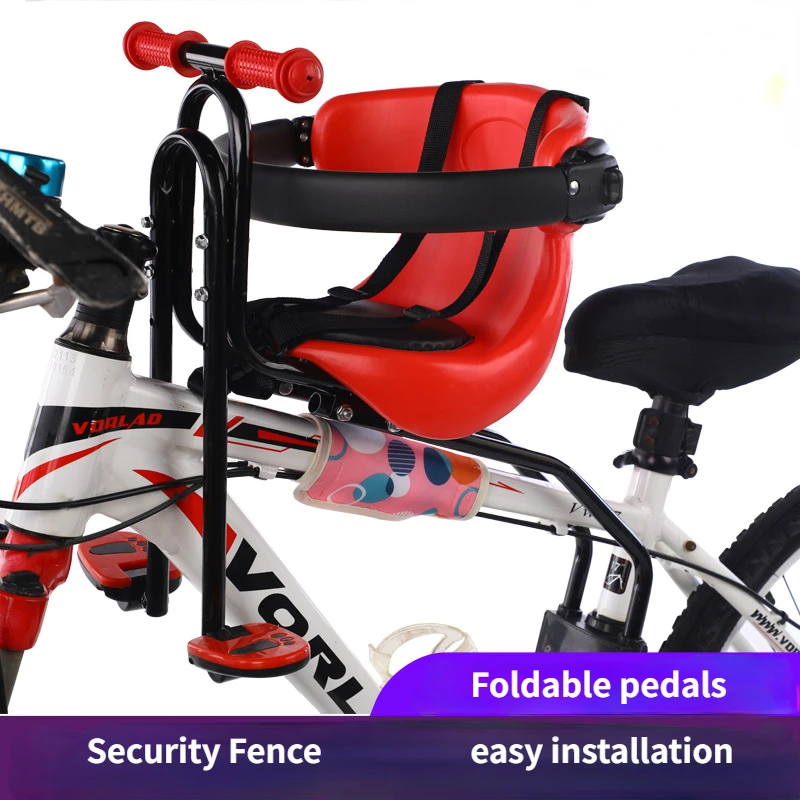 Mountain Bike Bicycle Front Child Safety Seat Full Guardrail Quick Release Baby Seat Mtb Saddle  Mtb Seat