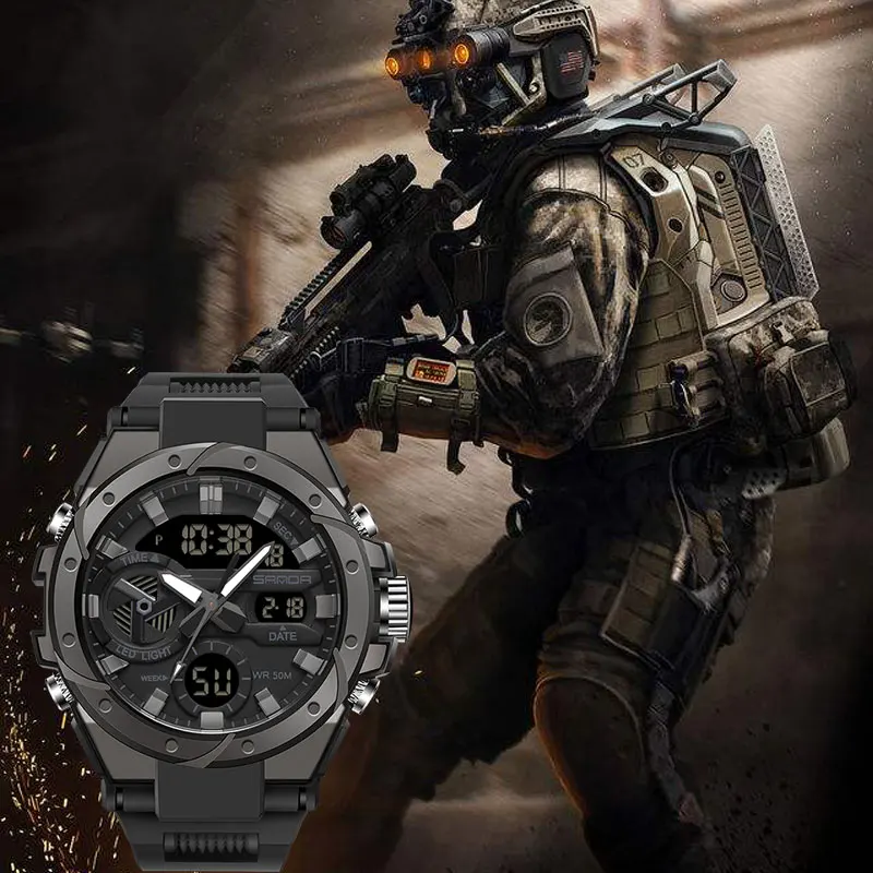 Orologi militari tattici da uomo orologio stile G per uomo orologio sportivo orologio da polso da uomo con Shock analogico di lusso di marca