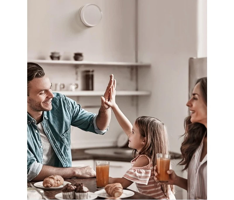 Hardwired Combination Smoke and Carbon Monoxide Detector, Hardwired Interconnected Smoke and CO Detector Alarm