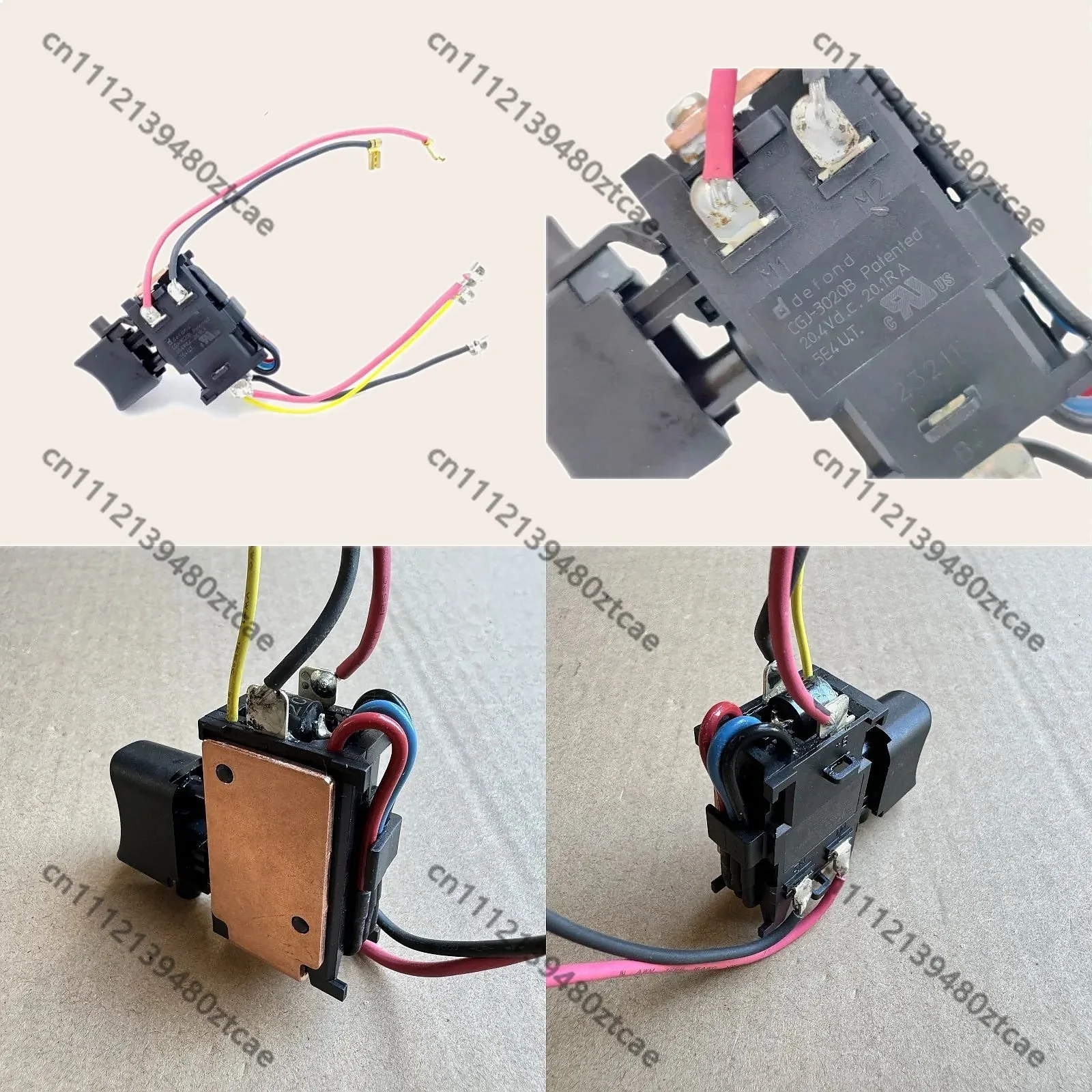 Original 14.4V Power Tool Switch 638887-6 Replacement for Makita HP457 DF457DWE DF347D
