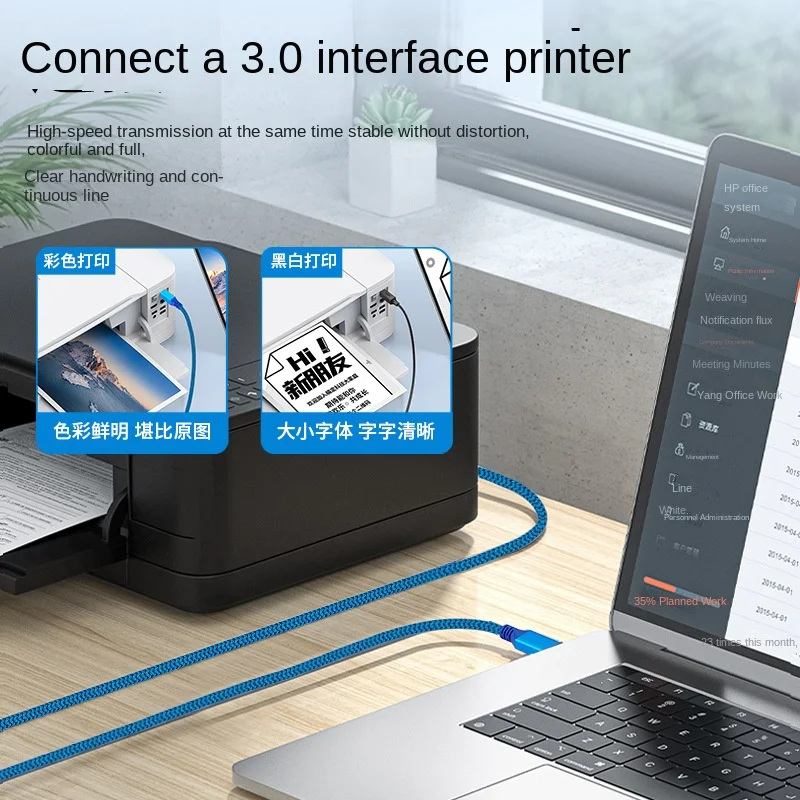 Kabel USB 3.0 do drukarki A męski B męski Drukarka HDD-BOX CD-ROM Usb3.0 Przewód linii danych A do B męski Kabel USB 3.0 USB3 0,3M-5M