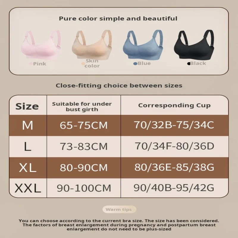 2pcs/Lot Maternity Wire free Front Open Nursing Bra Women's Seamless Breastfeeding Bras Pregnant Breathable Soft Underwear 2024