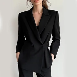 Mia Muse-Blazer à manches longues et col châle pour femme, bouton Cali, blazers de bureau pour femme, mode toutes saisons