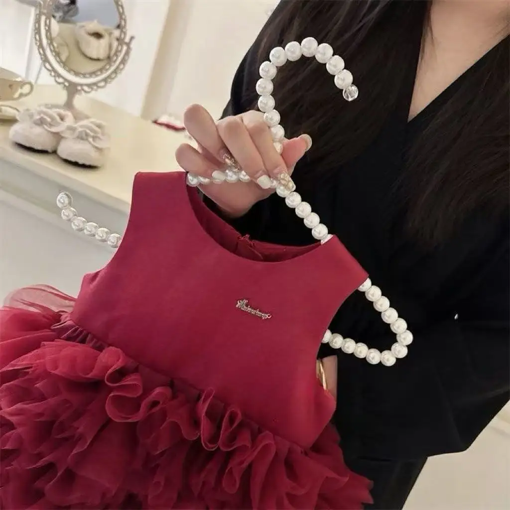 Baby Girls First Birthday Princess Dress Korean Style Spring Autumn New Tank Dress
