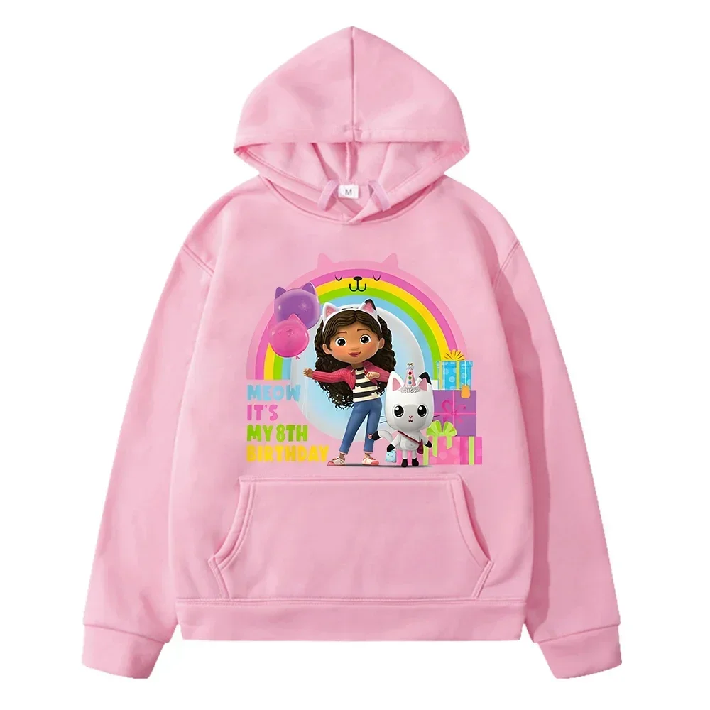 kids clothes Print hoodies Gabbys Dollhouse Cartoon sweatshirt y2k sudadera Autumn anime hoodie Fleece pullover boy girs clothes