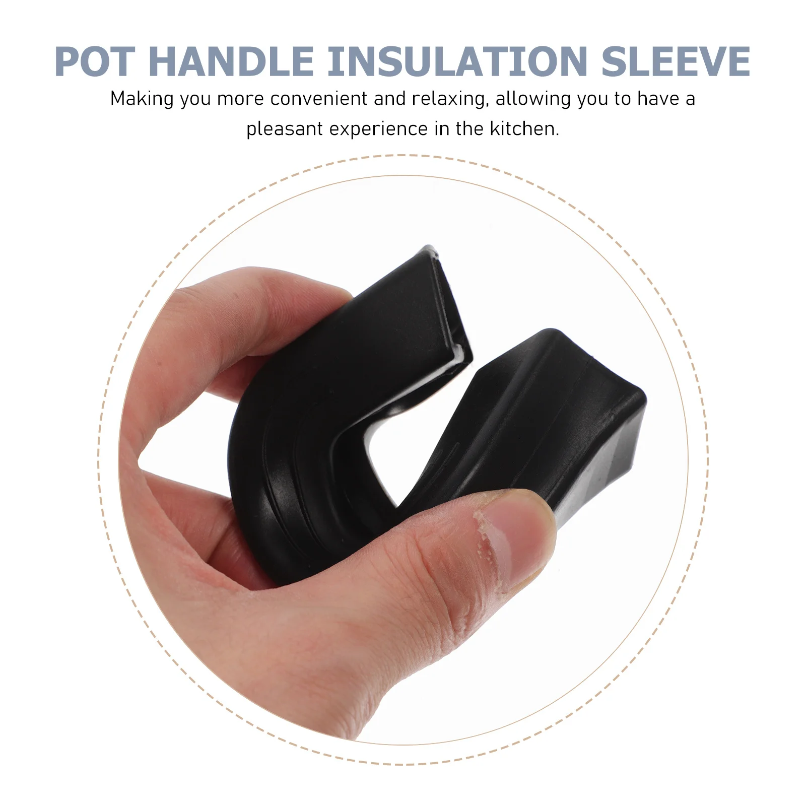 

4Pcs Heat Resistant Pot Handle Sleeve Silicone Anti-Slip Handle Covers for Frying Wok Kitchen Cooking Tools