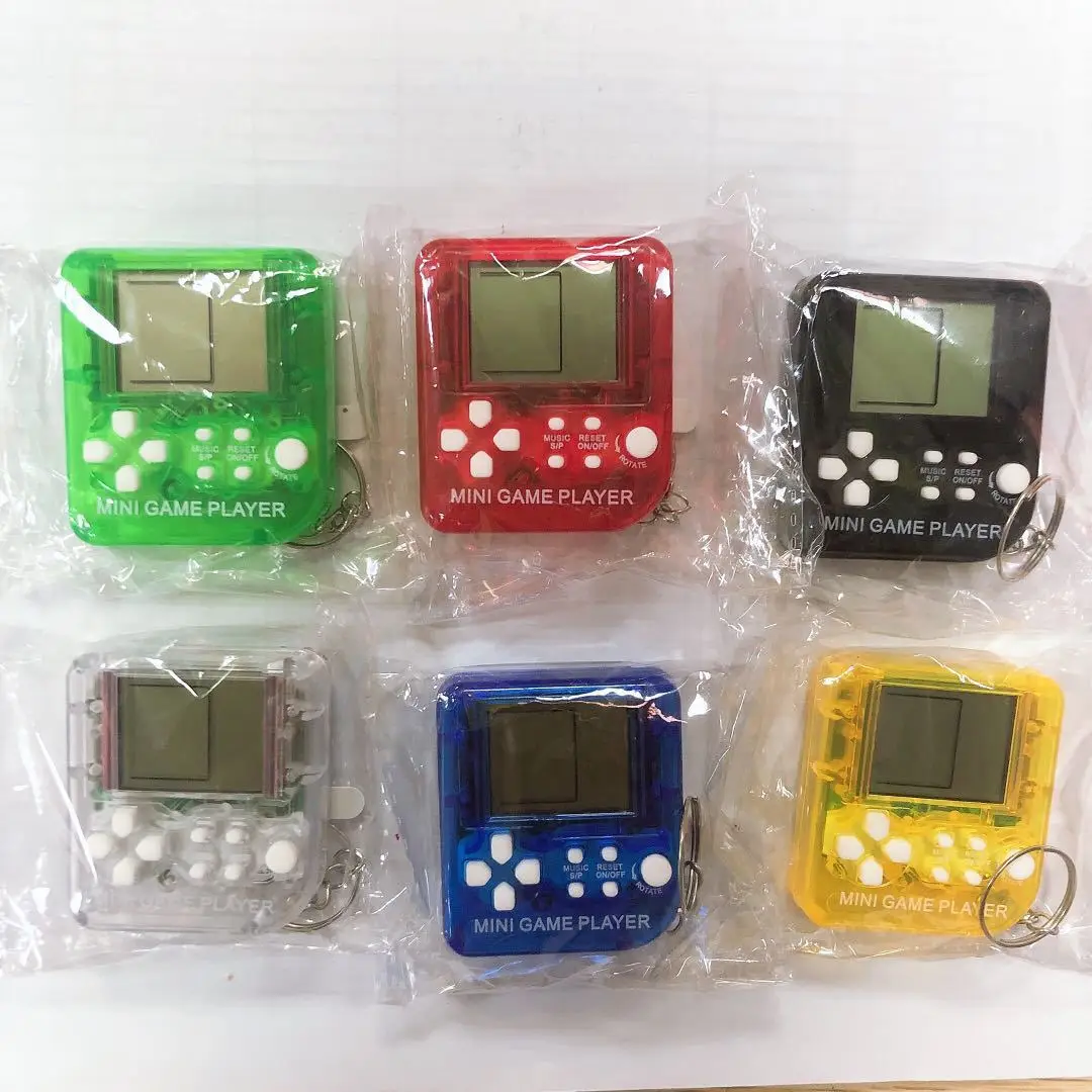 Retro  game console mini handheld electronic game console keychain pendant game console