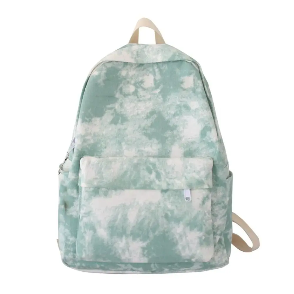 Nylon Versatile Backpack Black Grey White Red Waterproof Computer Bag Washable Large Capacity School Student Backpack Unisex