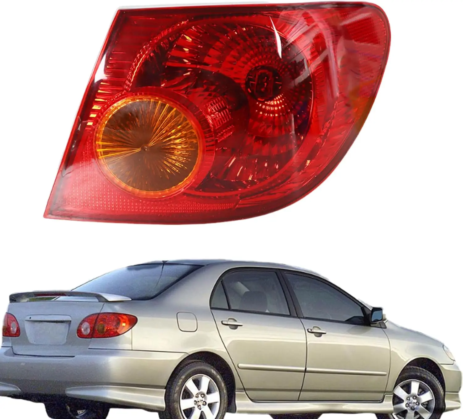 

RH Passenger Side Tail Light Replacement for Toyota Corolla 2003-2008 Tail Lamp 8155002290 TO2801154