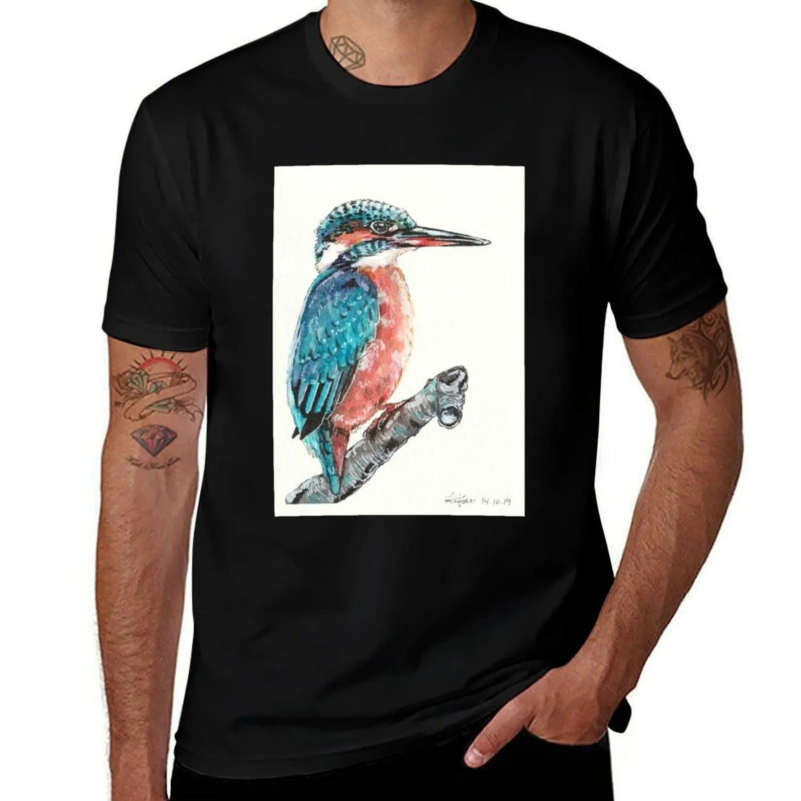 Kingfisher T-Shirt man t shirt cotton T-Shirt