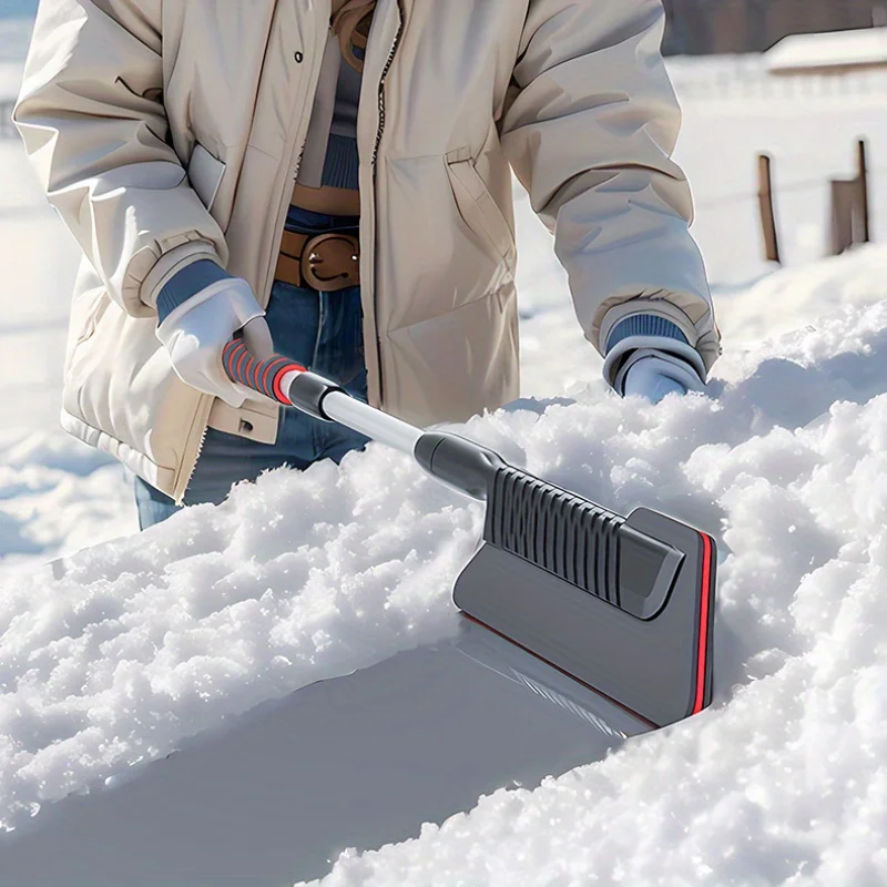 

Antenna Car Snow Shovel - Detachable Multi-function Tool with Ice Scraper, Ergonomic Handle and Durable ABS Material