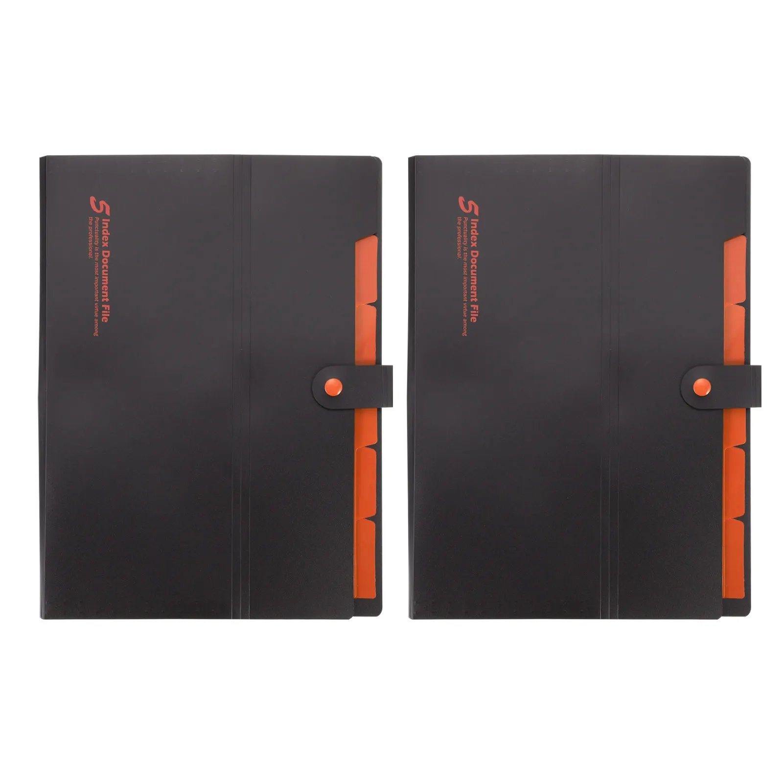 

2Pcs Accordion File Bag Heavy Duty Plastic File Organizer Neat Documents Vouchers Cards Coupons Storage Folder for Office School