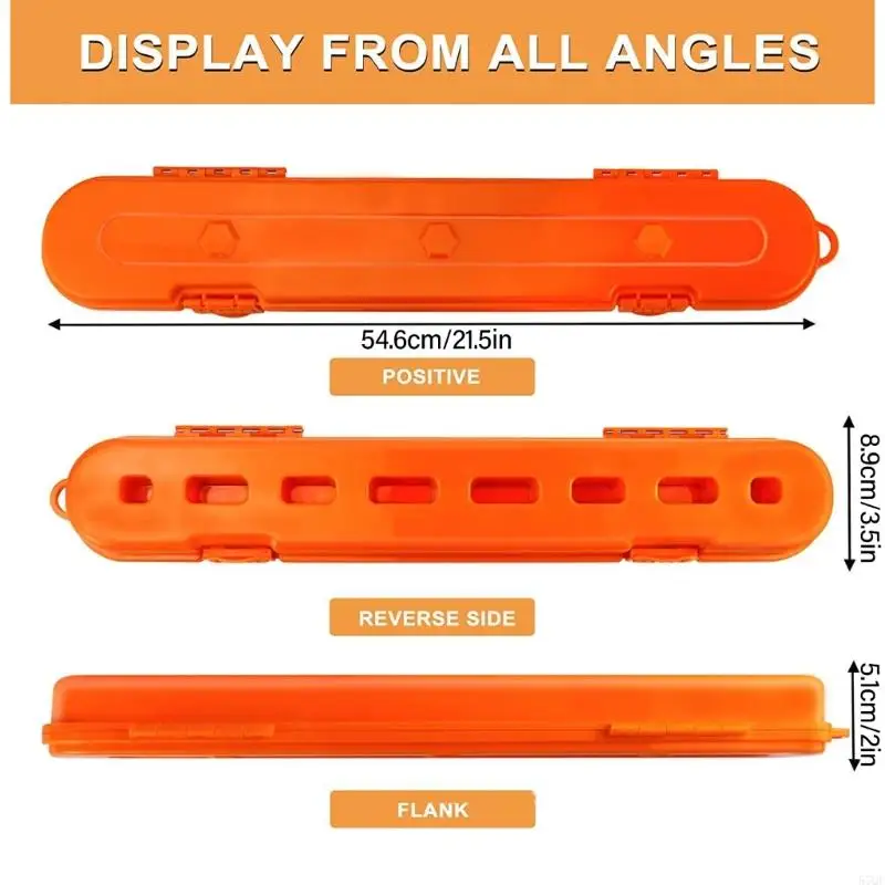 Catena portatile portatile 57QF scatola organizzatore per catena da 6-20 pollici che mantiene le catene organizzate e