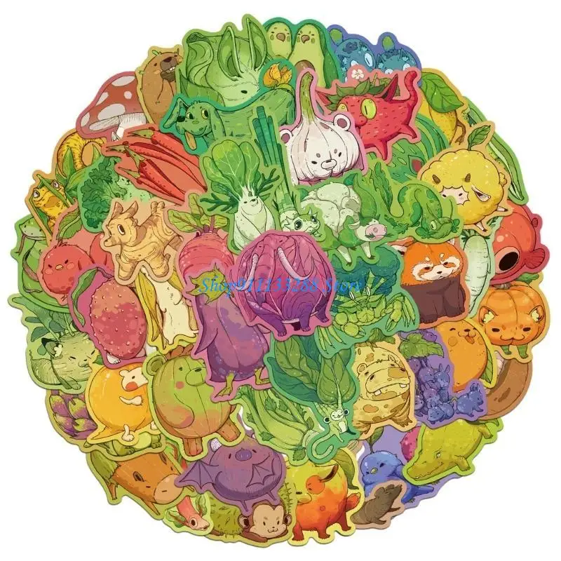 G88d 50Counts Sticker Animal Sticker Animal Sticker Autocar