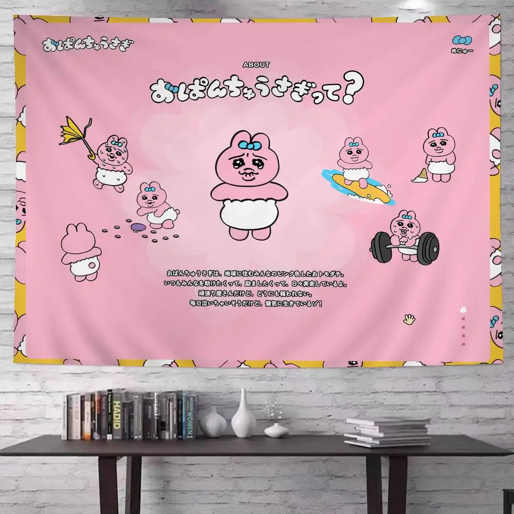 O-Opanchu U-Usagi Bunter Wandteppich, Wandbehang, zum Aufhängen, Tarot, Hippie, Wandteppiche, Wohnheim, Wandkunst, Dekor