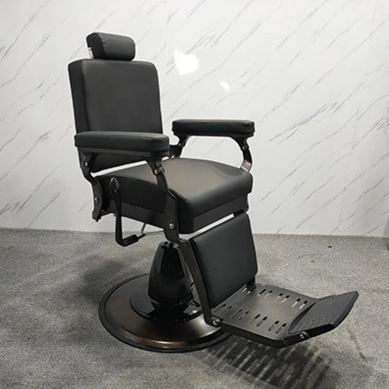 -Border Of Large Barber , Reclining Men'S Vintage Swivel Lift Hairdressing And Shaving Chairs, Salon Hair Cutt