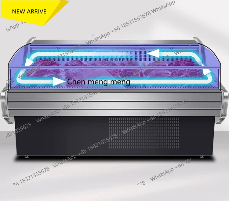 M138 Commercial Supermarket Beef, Lamb, Pork, Seafood Deli Cabinet, Air-Cooled Fruit Preservation Refrigerated Freezer