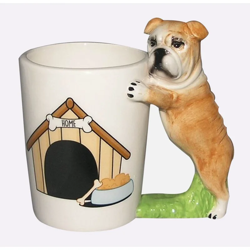 

3D Dog shaped Cup with Handle for Coffee, Tea, Juice, Milk & Water, 10 oz.Ceramic Mug for Home & Office