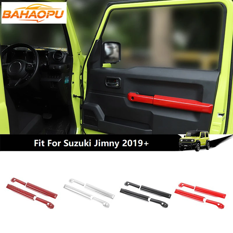

BAHAOPU ABS Car Inner Door Armrest Panel Decoration Cover For Suzuki Jimny 2019 Up,Car Styling Stickers Interior Accessories