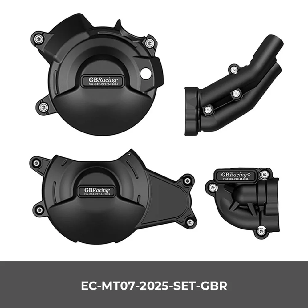 ملحقات الدراجات النارية GBRacing حزمة حماية المحرك الثانوي وأغطية القابض لياماها 2025 MT-07 AMT/Ténе 700