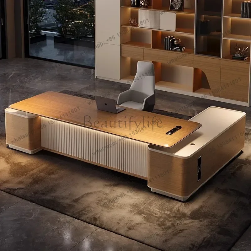 Century Modern Desk Gaming Accessories Room Wall Mounted Workstation Bedroom Table Office And Chair Table Storage Drawer
