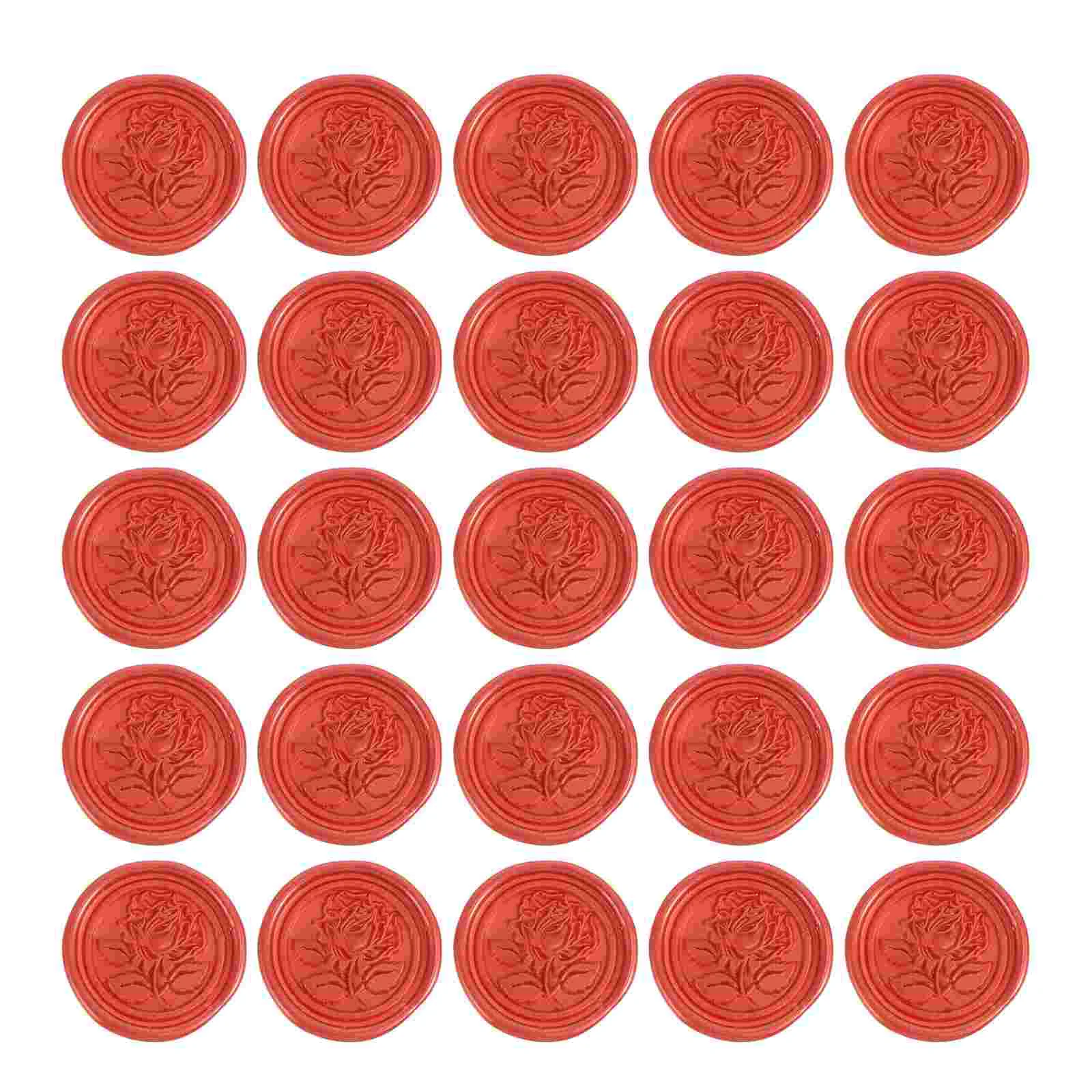 50 Pcs Lacquer Seal Sealing Decals Envelop Wax Sticker Envelope Adhesive Fire Labels Stickers