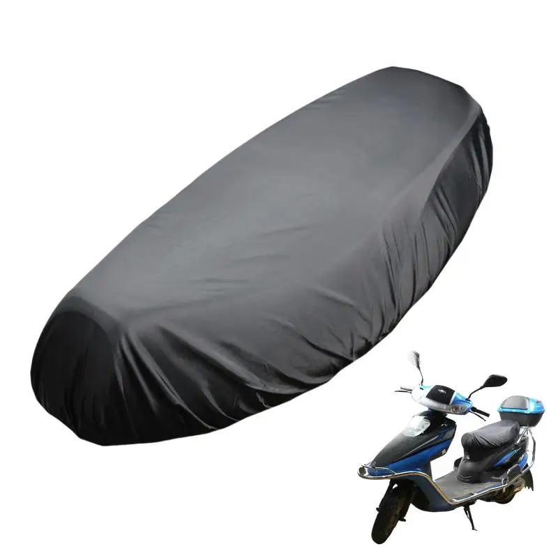 Motorcycle Rain Seat Cover Universal Flexible Waterproof Saddle Cover Black 210D Dust UV Sun Sown Protect Motorcycle Accessories